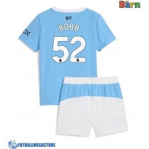 Fotballdrakt Barn Manchester City Oscar Bobb #52 Hjemmedraktsett 2025-26 Kortermet (+ Korte bukser)